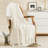 Knitted Blanket with Tassel Trim-100781424