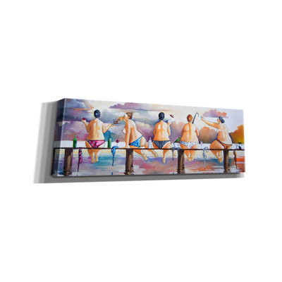 «Sunday With Friends» par Ronald West, art mural sur toile