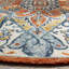 Vahakn Hand Tufted Wool/Cotton Southwestern Rug in Blue/Rust-203312642