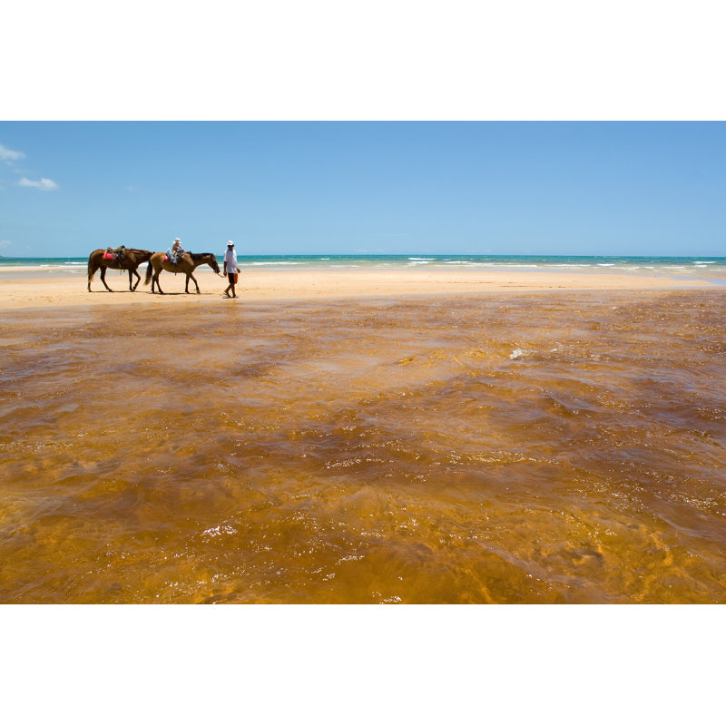 Tropical Beach by Richmatts - No Frame Art Prints on Canvas, 20cm H x 30cm W
