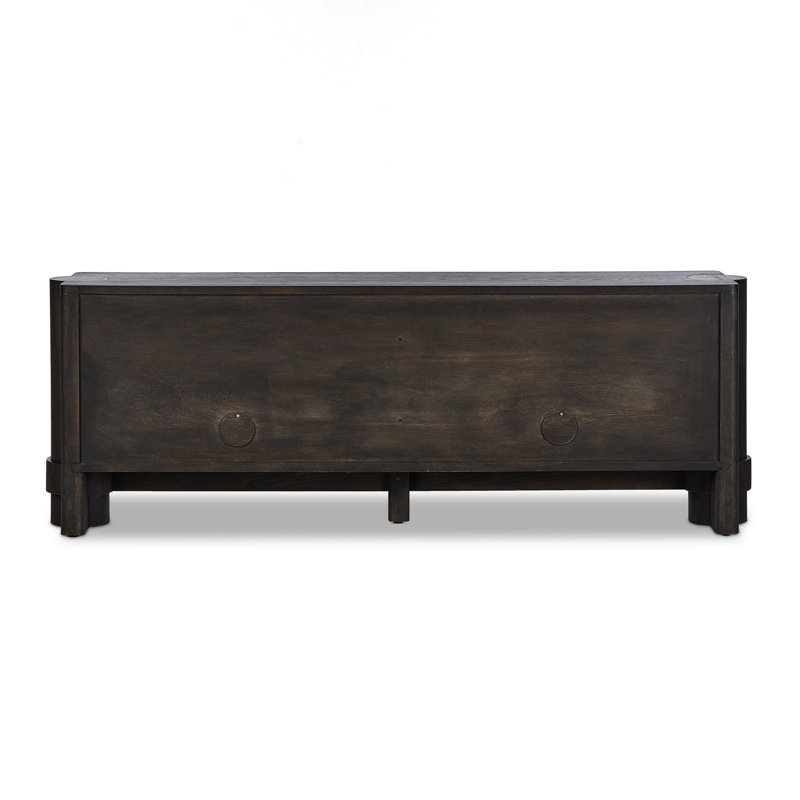 Arley 89'' Dark Brown Solid and Engineered Wood Sideboard