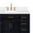 Thornaby 42'' Solid Wood Single Bathroom Vanity with 1.5'' Carrara Quartz Top-1157548761-1152098805