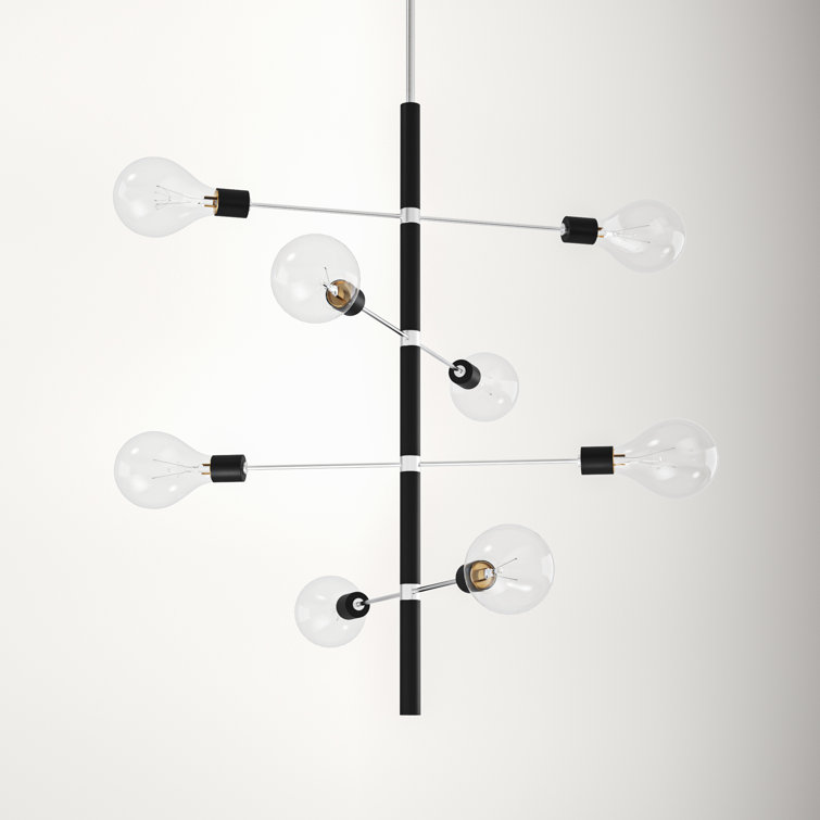 Christopher 8 - Light Dimmable Sputnik Modern Linear Chandelier