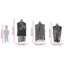  Halloween Hanging Ghost 3 Pcs Black 66 X 110 Cm Polyester