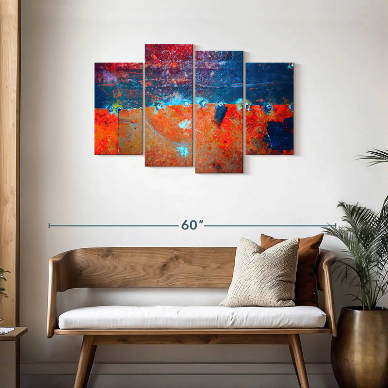 Rust Abstract, 27" H x 43" W