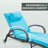 Outdoor Lounge Chairs Set Of 2,Adjustable 5-Position Outdoor Chaise Lounge With Armrests & Wheels For Poolside, Backyard, Deck-551224802-551224807