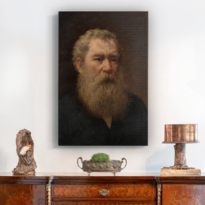 «Vintage Portrait Print CXLIX», reproduction sur toile encadrée