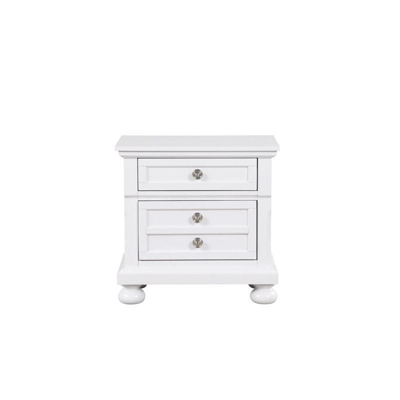 Manlius 2 - Drawer Nightstand, White