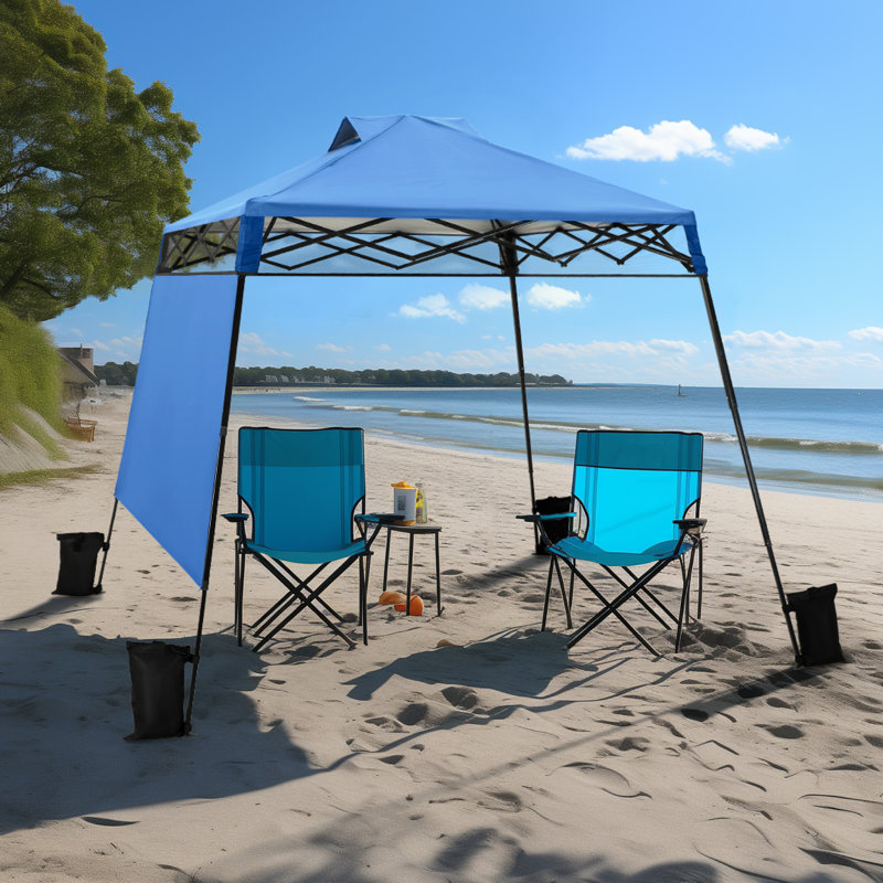 8x8 Pop Up Canopy With Single Side Wall