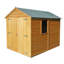 Pelugo 6 Ft. W x 8 Ft. D Shiplap Apex Shed-29356526