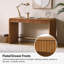 Bureau cannelé moderne à 2 tiroirs l 49,5 po Kaybri Alejandro-687094475