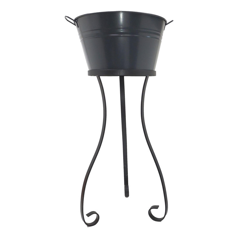 Adorno Metal Beverage Tub, Dark Gray