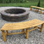 Banc d'extérieur en bois Sinh