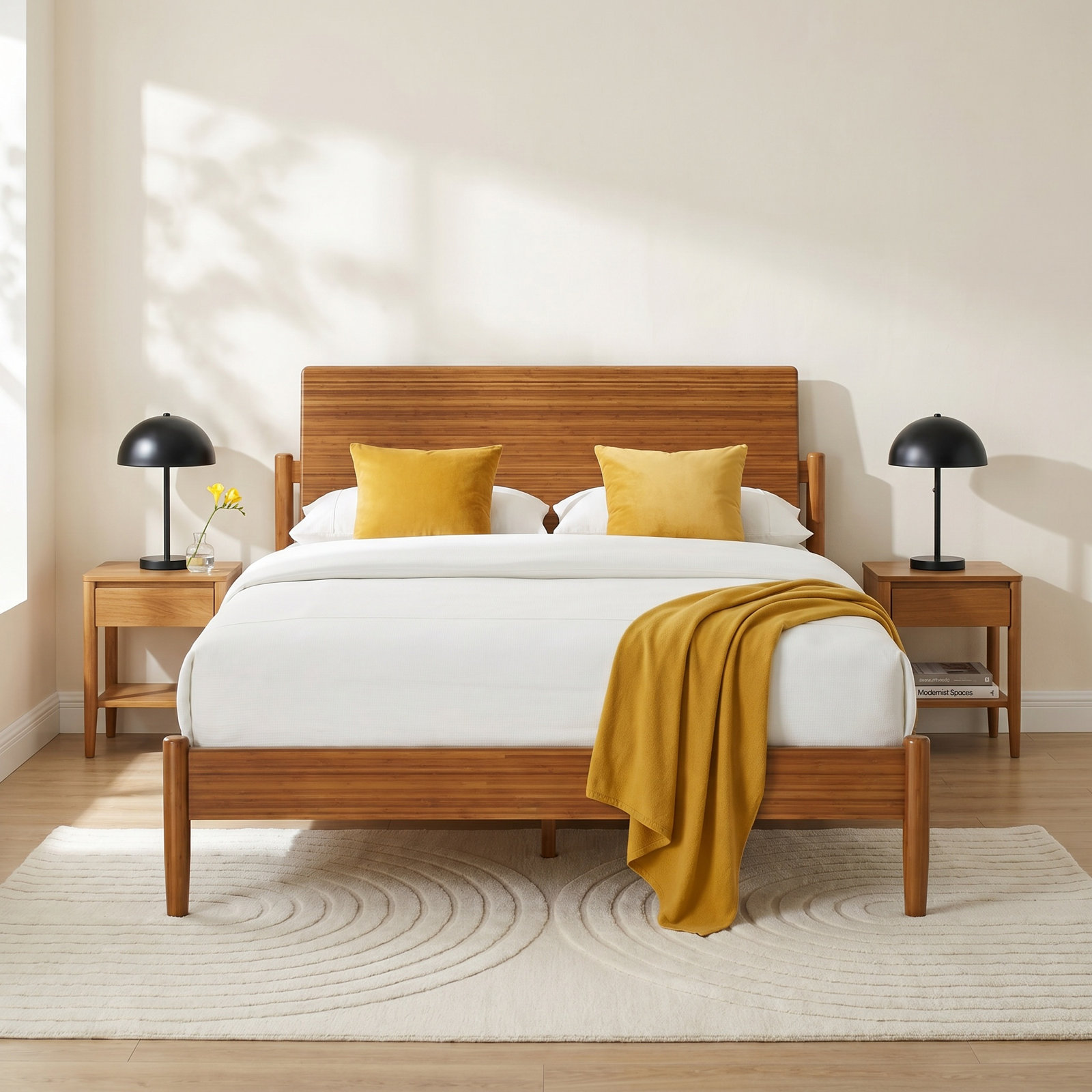 Benji Bamboo Bed, Queen, Amber