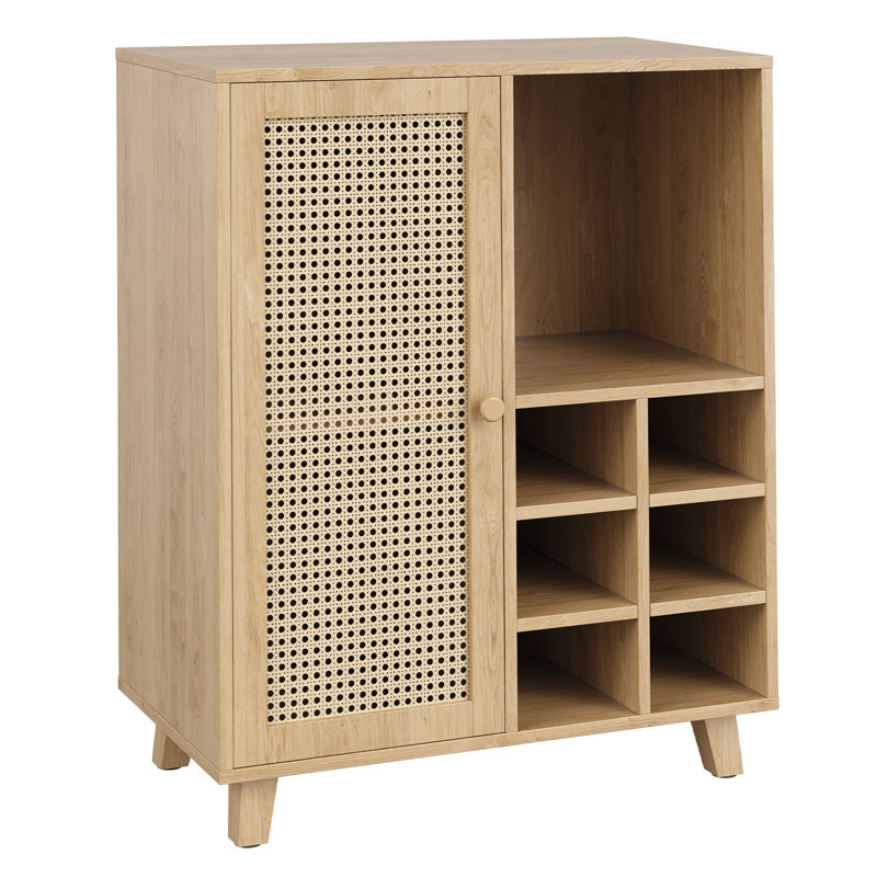 Buffet Buffet avec porte-bouteilles, Beige