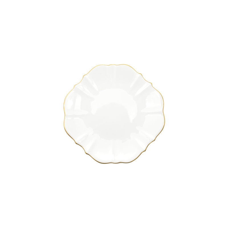Assiette à pain 6,5 po Amelie, Or brossé