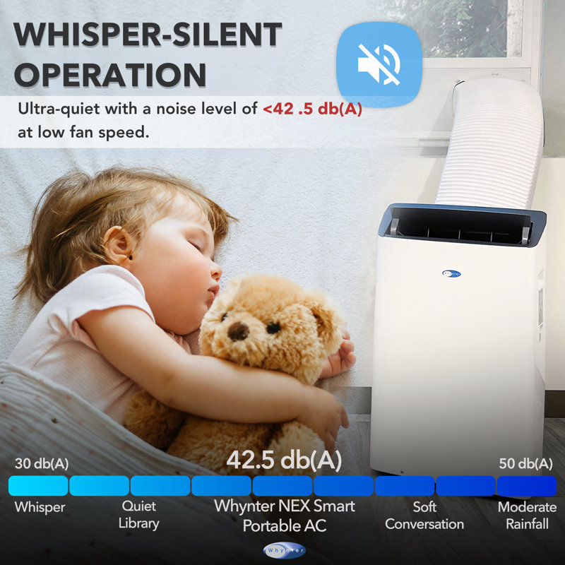 Whynter 14,000 BTU White Portable Air Conditioner with Heater