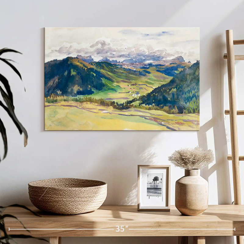 Dolomites d'Alvord Open Valley 1913-1914, H 16 po x l 24 po