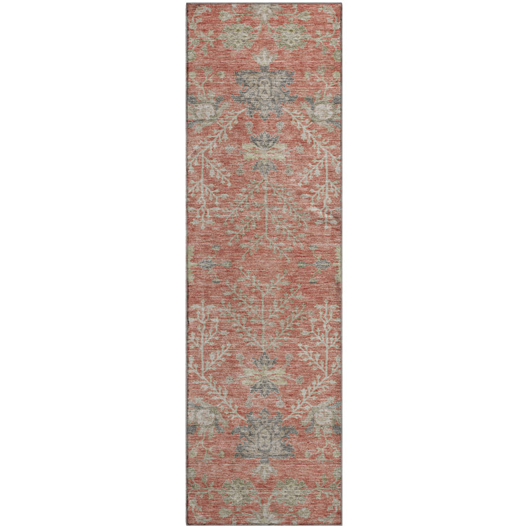 Premium Machine Washable Gurubaksh AMF1156 Floral Rug