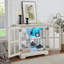 Vitrine à DEL avec tablettes réglables et fermeture magnétique, design rétro pour mettre en valeur vos biens précieux-1443953383