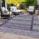 Machine Washable Indoor/Outdoor Meredith ACN2160 Striped Rug