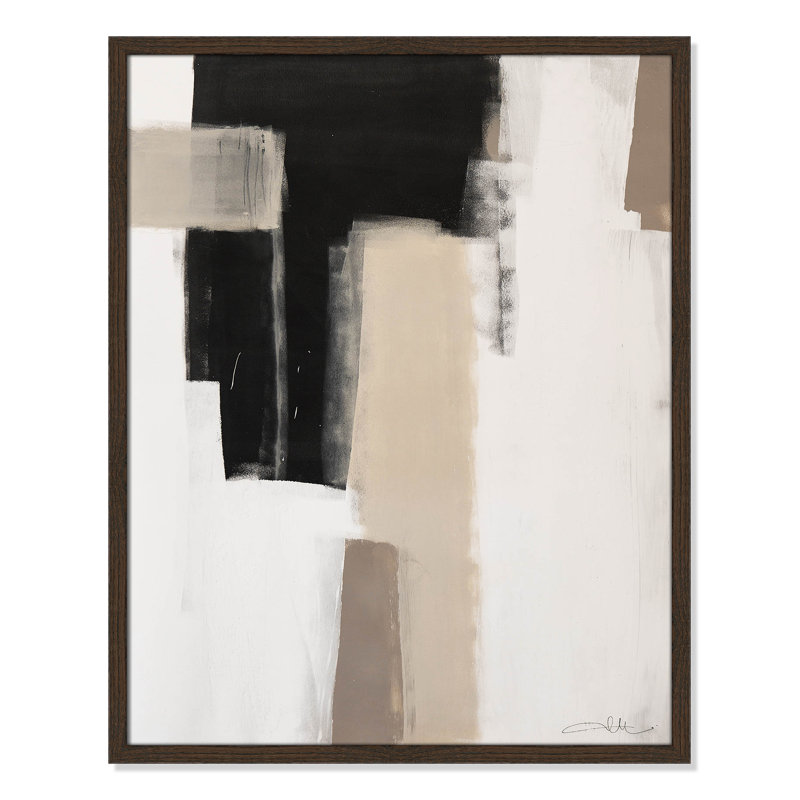 «Giverny Earth Scapes I On Paper» par Joss & Main Print, H 29,5 po x l 23,5 po x P 1,25 po, Cadre en noyer mince sans cadre