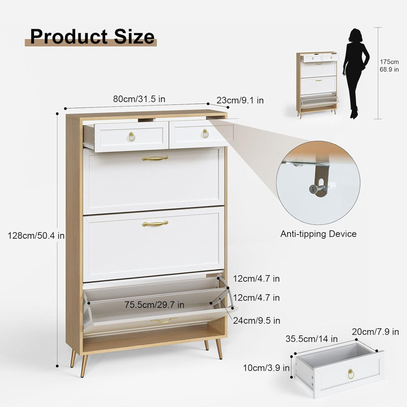 Self Standing Shoe Cabinet Storage Cabinet