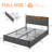 Bed Frame with 2 Storage Drawers & Charging Station – Upholstered Platform Bed with Storage Headboard-1449087109