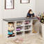 Adara Linen Blend Upholstered Storage Bench-50239569
