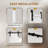 Solid + Manufactured Wood Prefinished Double Barn Door with Installation Hardware Kit-70658614-128730379