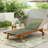 Outdoor Wood Frame Chaise Lounge-206206924