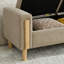 Banc de jour en chenille Greige