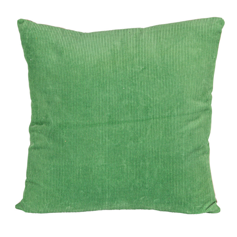 Botanical Embroidered Cotton Square Throw Pillow Set