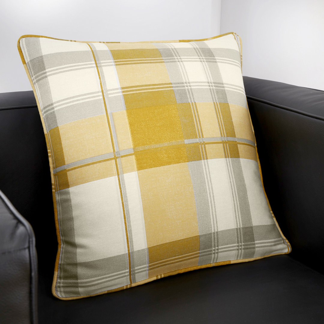 Plaid Square Cushion Cover