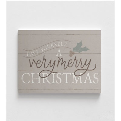 Christmas Carol Wall Art Have Yourself Merry Christmas Typography Print Xmas Song Carol Holiday Quote Festive Elegant Poster