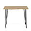 Table de bar moderne en bois d'acacia avec base en métal-451720981-451720987-451720980