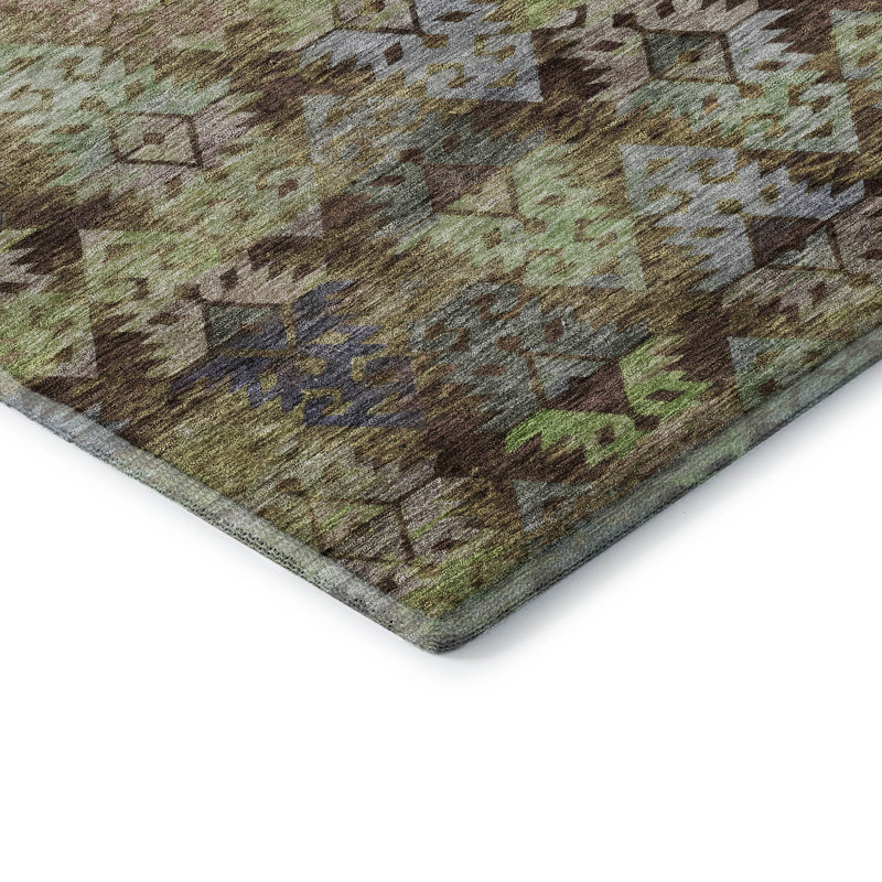 Premium Machine Washable Marasco AMF1637 Diamonds Rug, Rectangle 5' x 7'6"