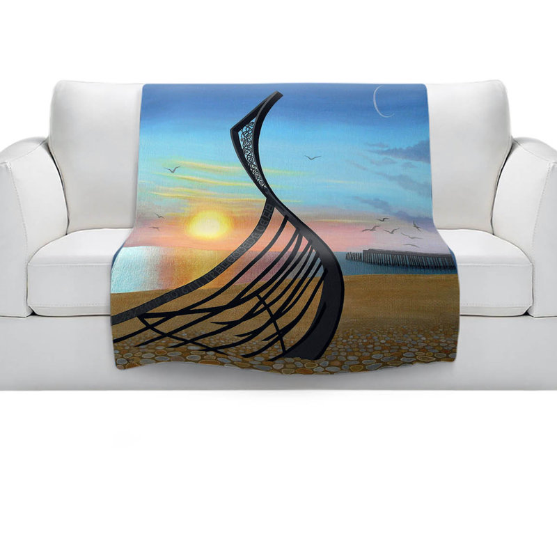Couverture sherpa sculpture doux bateau, l 51 po x L 60 po