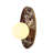 1-Light Dimmable Milky Glass Wall Sconce