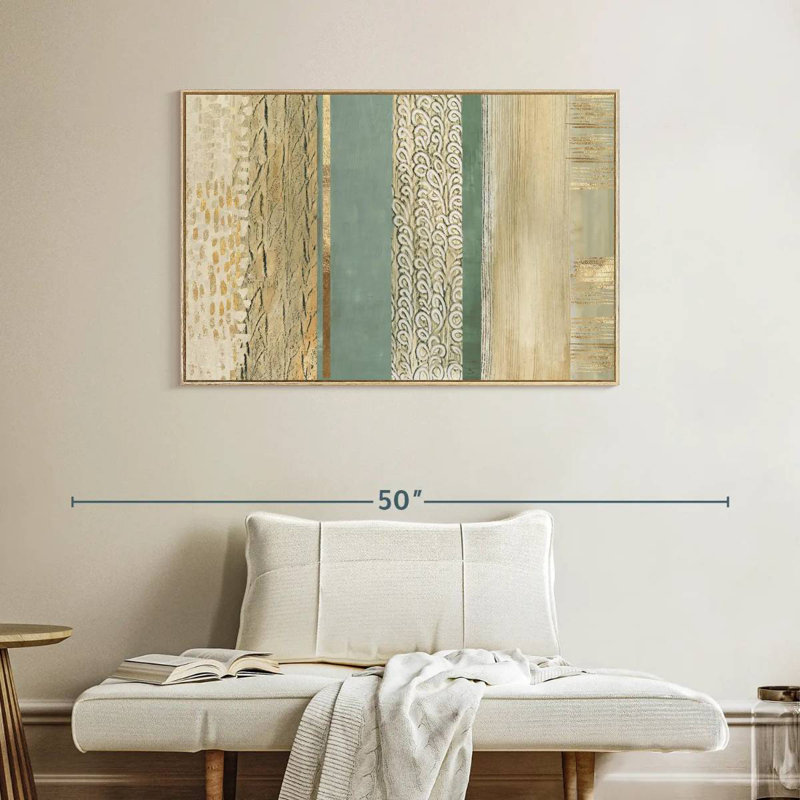 Placidité, Cadre flottant en bois naturel, 40 po x 27 po