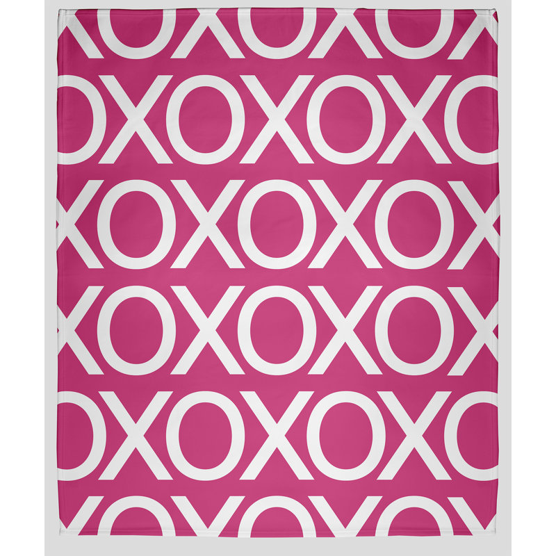 Billiot Throw Blanket, W127 x L152cm, Dark Pink