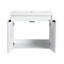 Meuble-lavabo 24 po avec lavabo en résine, 2 portes à fermeture douce, conception à fixation flottante