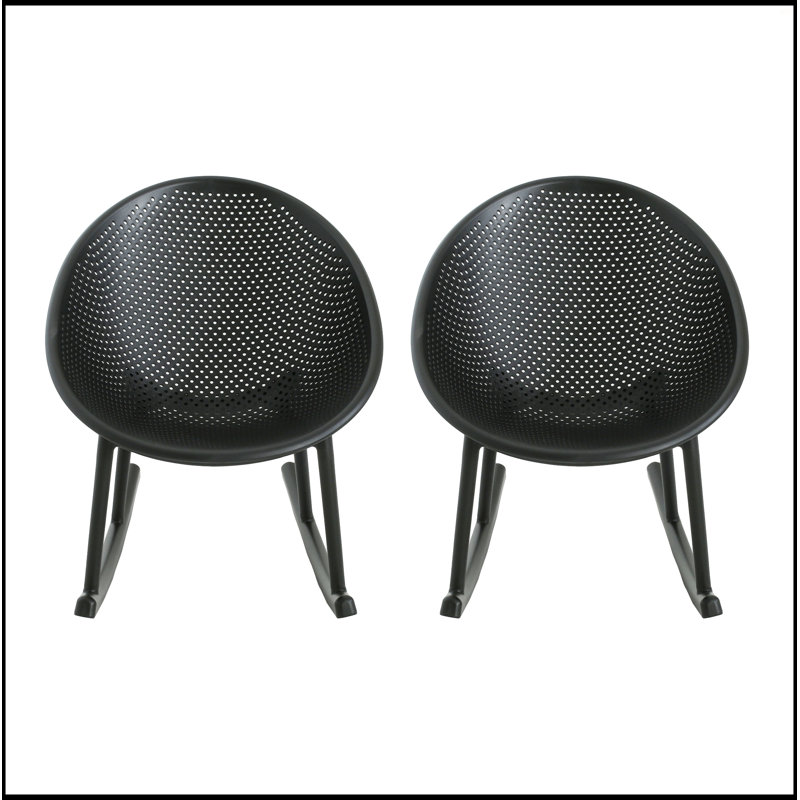 Chaise berçante Gable, Noir