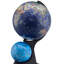 Grand globe 17,5 po avec petit globe Constellation supplémentaire, base en acrylique noir