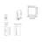 Bloc Vertical 1-Light Flush Mount