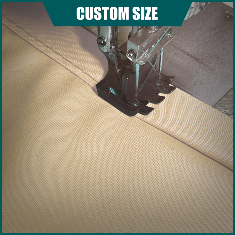 Beige 9.5' x 9.5' Waterproof Square Patio Shade Sail