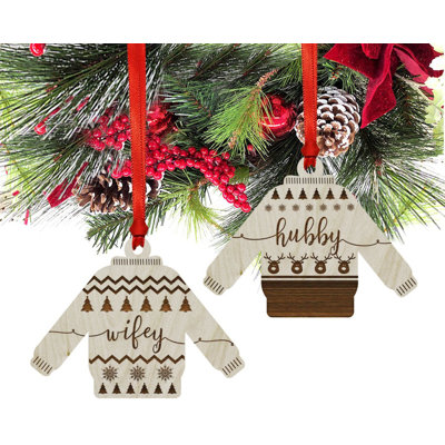 Wood Holiday Shaped Ornament
