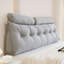 Wedge Headboard Pillow with Removable Cover and 2 Bolster Pillows-1007928299
