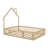 Wood Full Size House Platform Bed with Guardrail-2137551492