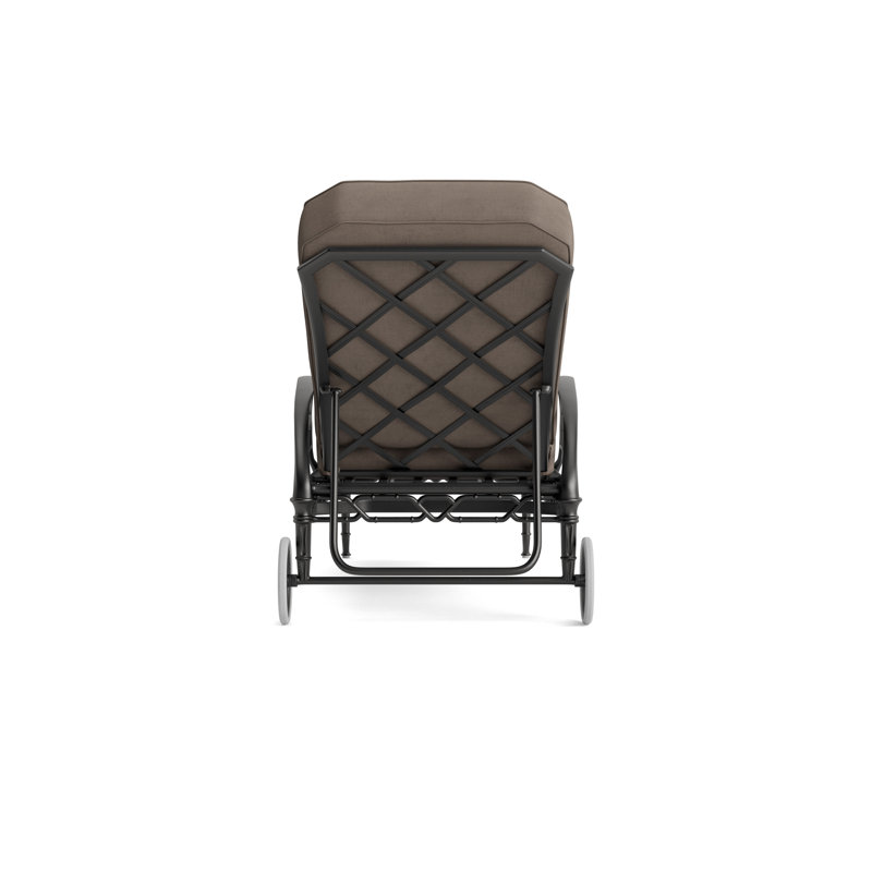 Calcutta Outdoor Chaise Lounge, Fusion Neptune, Textured Pewter